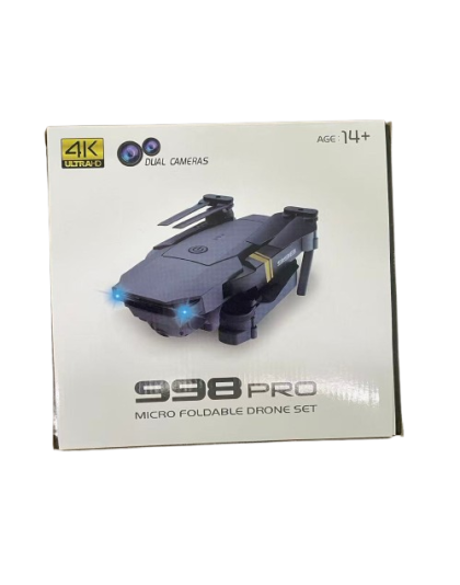 998 Pro Micro Foldable Drone Set With Dual Cameras